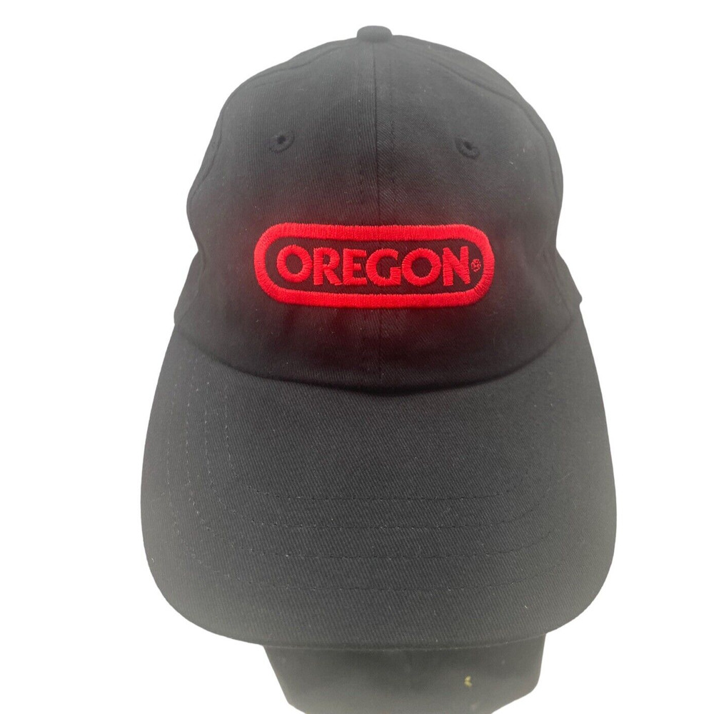 Oregon Cap Hat Adult Adjustable Black 100% Cotton Embroidered Logo